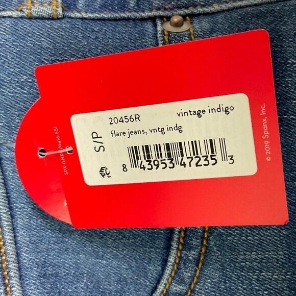 Spanx EveryWear Flare Jeans, size S/P, Vintage Indigo, Denim Cotton Blend, NWT - Picture 13 of 16